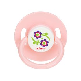Wee Baby 855 0-6 Ay Silikon Yuvarlak Uçlu Emzik Pembe