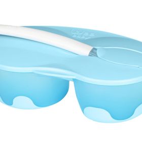 Wee Baby 886 Mavi İki Hazneli Mama Kabı Seti