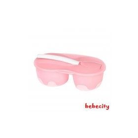 Wee Baby 886 Pembe İki Hazneli Mama Kabı Seti