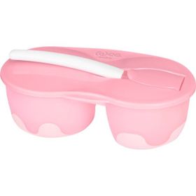 Wee Baby 886 Pembe İki Hazneli Mama Kabı Seti