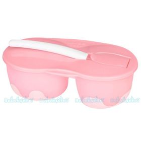 Wee Baby 886 Pembe İki Hazneli Mama Kabı Seti