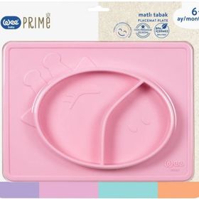 Wee Baby 925 Pembe Prime Silikon Matlı Tabak