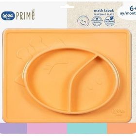Wee Baby 925 Turuncu Prime Silikon Matlı Tabak