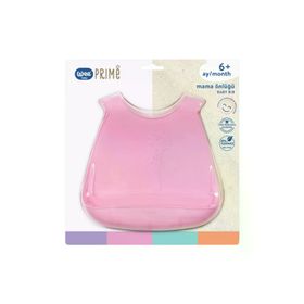 Wee Baby 927 Pembe Prime Silikon Mama Önlüğü