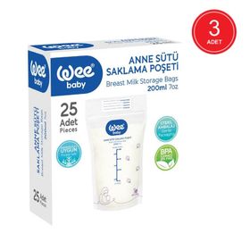 Wee Baby Anne Sütü 25'li Saklama Poşeti