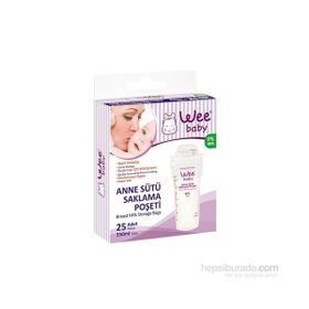 Wee Baby Anne Sütü 25'li Saklama Poşeti