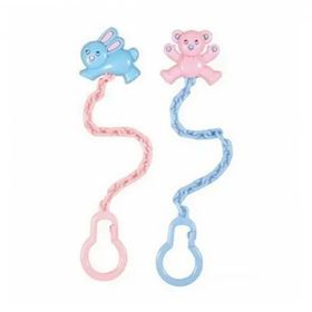 Wee Baby Ayı Tavsan Pembe Mavi Baby Figürlü Emzik Askısı