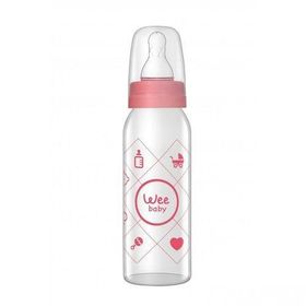 Wee Baby Bebsi Pembe 250 ml+125 ml Cam Biberon