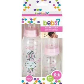 Wee Baby Bebsi Pembe 250 ml+125 ml Cam Biberon