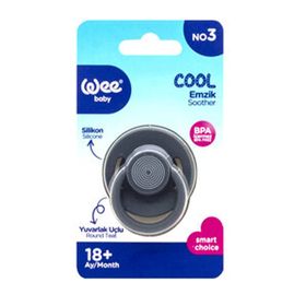 Wee Baby Cool No 3 Gri 18+ Ay Yuvarlak Uçlu Emzik