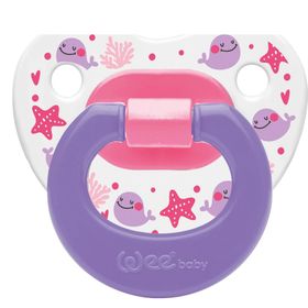 Wee Baby Desenli Damaklı No 3 Mor Emzik