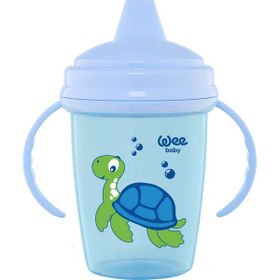 Wee Baby Enjoy Akıtmaz Mavi 240 ml Alıştırma Bardağı