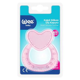 Wee Baby Kalpli Pembe Silikon Diş Kaşıyıcı