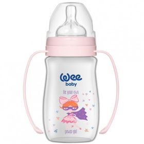 Wee Baby Klasik Geniş Ağızlı 0-6 Ay 250 ml Kulplu Pp Biberon