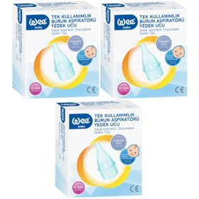 Wee Baby Kod:163 30 Adet Burun Aspiratörü Nasal Yedek Ucu
