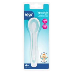 Wee Baby Mavi Taşıma Kutulu Mama Kaşığı