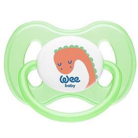 Wee Baby No:1 158 0-6 Ay Damaklı Silikon Kelebek Yeşil Emzik