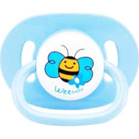 Wee Baby No:1 Mavi Oval Gövdeli Yuvarlak Uçlu Emzik