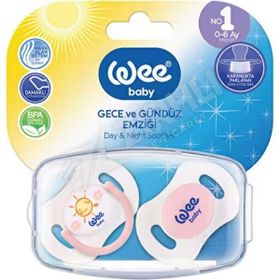 Wee Baby No:1 Saklama Kabı 2 Gece Gündüz Emzik