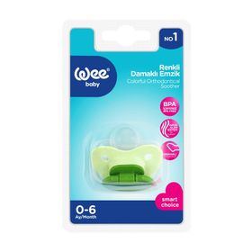 Wee Baby No:1 Yeşil Renkli Damaklı Emzik