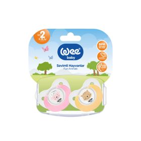 Wee Baby No:2 Pembe Sevimli Hayvanlar 2'li Emzik