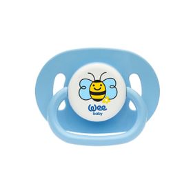 Wee Baby No:3 Mavi Oval Gövdeli Yuvarlak Uçlu Emzik