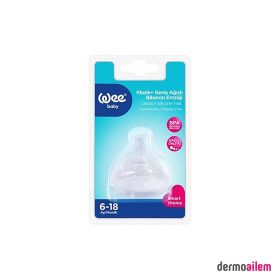 Wee Baby Normal Akış 6-18 Ay Klasik Geniş Ağızlı Biberon Emziği