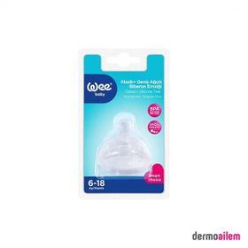 Wee Baby Normal Akış 6-18 Ay Klasik Geniş Ağızlı Biberon Emziği