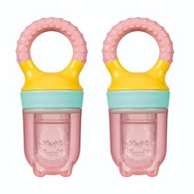 Wee Baby Pembe 2'li Set Meyve Süzgeci