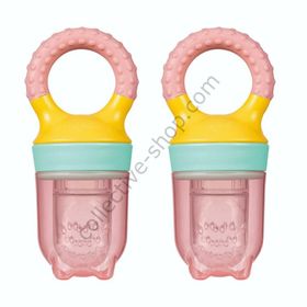 Wee Baby Pembe 2'li Set Meyve Süzgeci