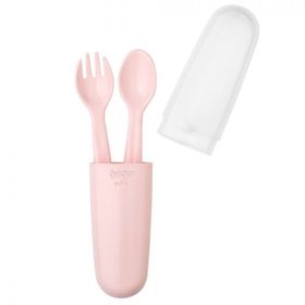 Wee Baby Pembe Çatal Kaşık Seti