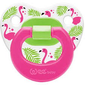 Wee Baby Pembe Desenli Damaklı Emzik