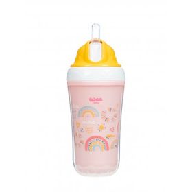 Wee Baby Pembe Yalıtımlı Pipetli Bardak