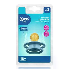 Wee Baby Pure Kauçuk Uçlu No 3 +18 Ay 700 Pembe Emzik