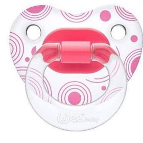 Wee Baby Şeffaf Desenli 0+ Ay Damaklı Silikon Emzik