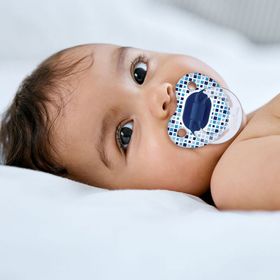 Wee Baby Şeffaf Desenli Damaklı 18+ Ay No 3 Mavi Emzik