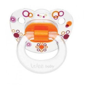 Wee Baby Şeffaf Desenli Damaklı Emzik No:2