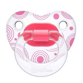 Wee Baby Şeffaf Desenli Damaklı Emzik No:2