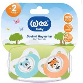 Wee Baby Sevimli Hayvanlar Damaklı No 2 6-18 Ay Emzik