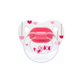 Wee Baby Silikon Desenli No:3 Pembe Emzik