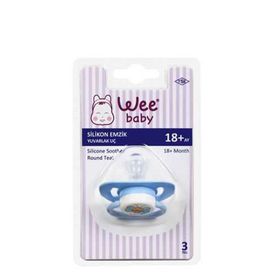 WEE BABY SİLİKON KİRAZ UÇLU BİBERON EMZİĞİ (18+ AY)