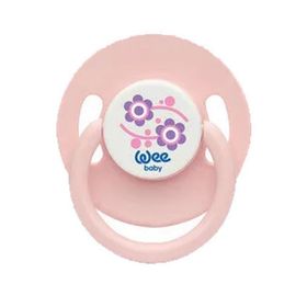 Wee Baby Yuvarlak Uçlu 18+ Ay No 03 Pembe Çiçekli Emzik