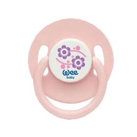 Wee Baby Yuvarlak Uçlu 18+ Ay No 03 Pembe Çiçekli Emzik