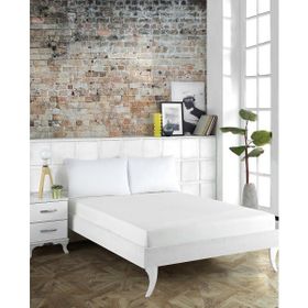 Weekend Home Beyaz Çift Kişilik Lastikli Çarşaf Takımı