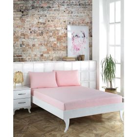 Weekend Home Pembe Battal Çift Kişilik Lastikli Çarşaf Takımı