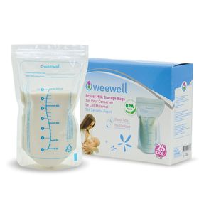 Weewell 25'li Süt Saklama Poşeti