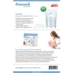 Weewell 25'li Süt Saklama Poşeti