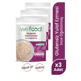 Wefood 300 gr İnce Öğütülmüş Glutensiz Yulaf Ezmesi (3 adet)