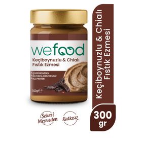 Wefood 300 gr Keçiboynuzu Chialı Fıstık Ezmesi