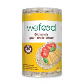 Wefood Organik 100 gr Çok Tahıllı Pirinç Patlağı